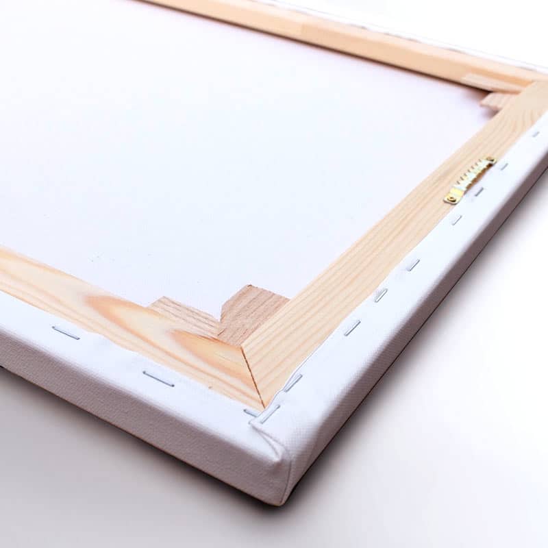 toile chassis, anglais tenseurs et accroche