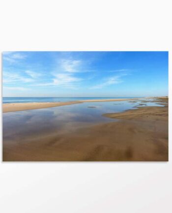 Tableau photo design Longue plage de Camargue