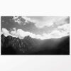 Tableau photo Noir et Blanc Ligne de montagnes Corses