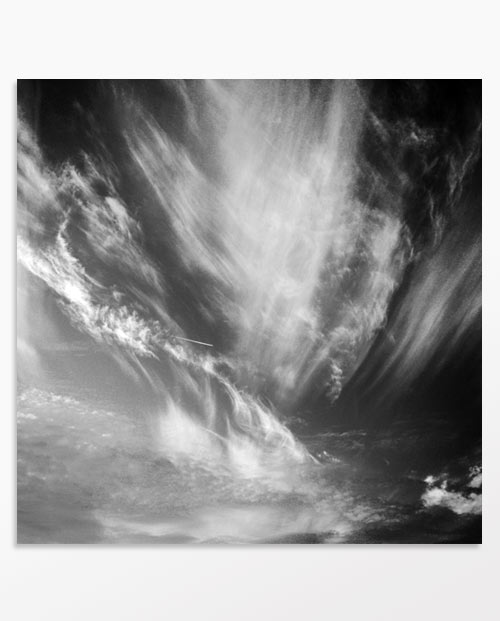 photo abstraite noir et blanc "Ciel animé"