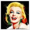 Tableau Marilyn Monroe Poupoupidou en noir, décoration murale
