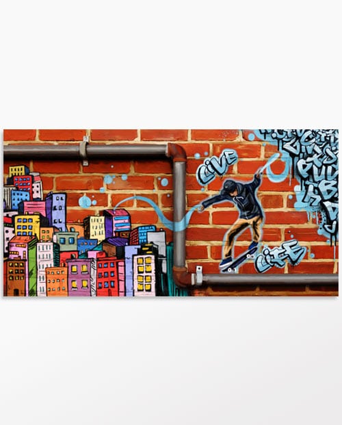 Toile street art style art urbain Multicolor