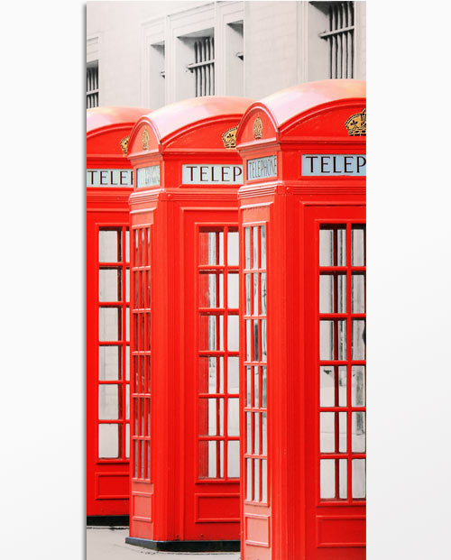 Tableau cabines téléphoniques à Londres pour une déco murale tendance