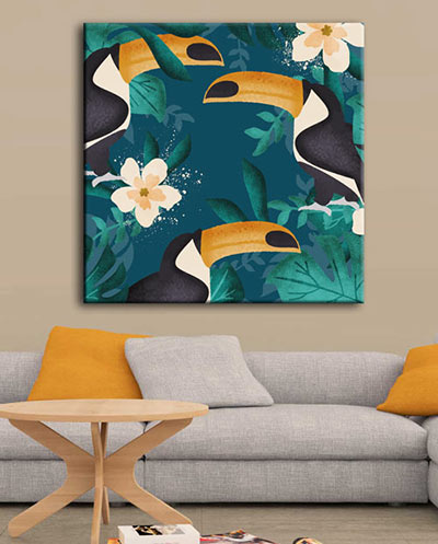 Choisir un tableau tropical pour son salon - Décoration exotique
