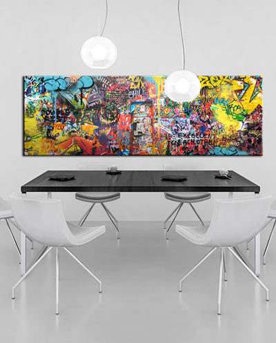 Tableau de salon panoramique pour une décoration design