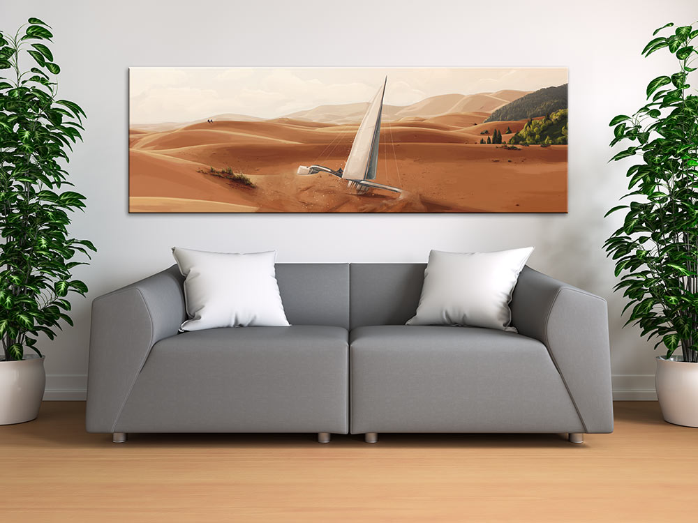 Le tableau panoramique, une idée déco originale pour habiller un mur blanc