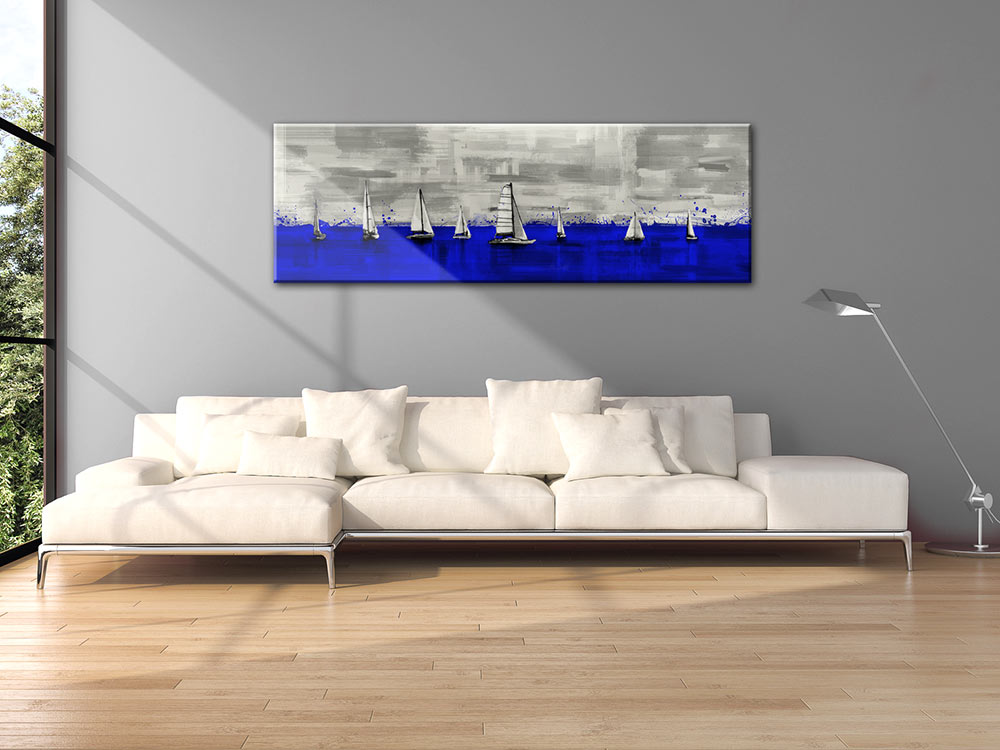 Habiller un grand mur avec un tableau déco panoramique