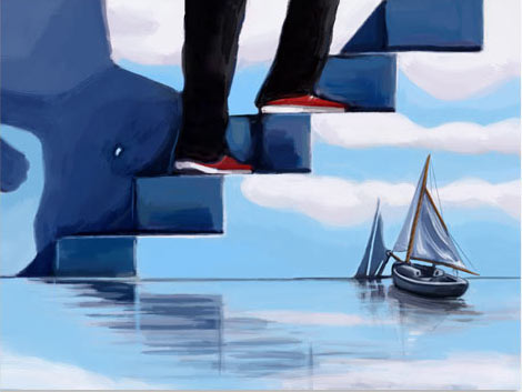 Tableau surréaliste pour une décoration murale originale